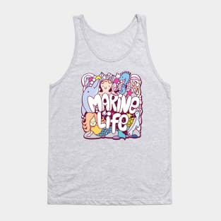 Marine life doodle Tank Top